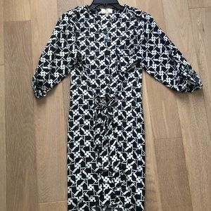 Worn once tie waist dress size s